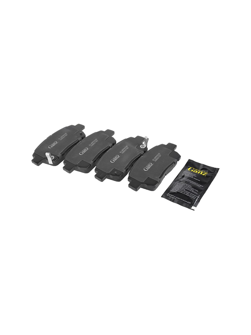 Колодки передние PRO-Line Ceramic GEELY/LIFAN/TOYOTA YARIS (CP10) GANZ GIJ09423C