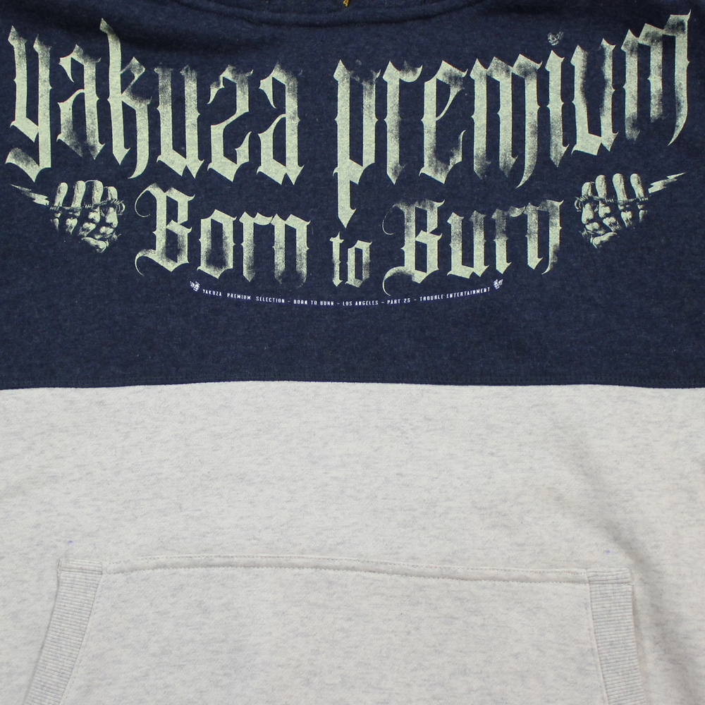 Худи серо-синее Yakuza Premium 3823А