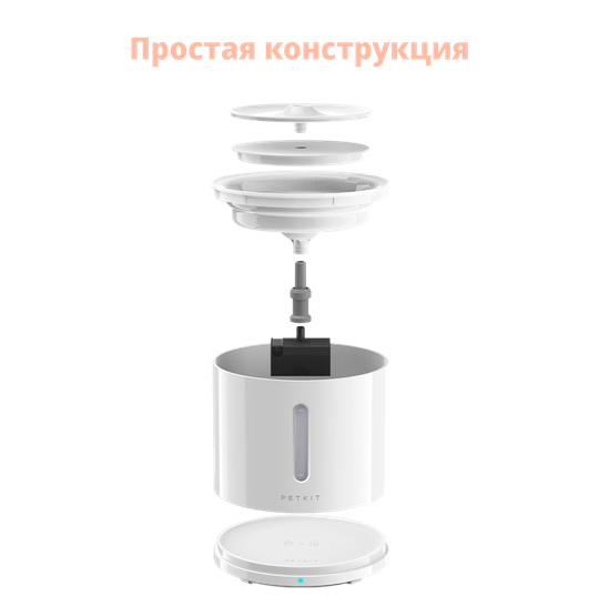 Питьевой фонтан с системой фильтрации и беспроводным насосом PETKIT Eversweet Solo 2