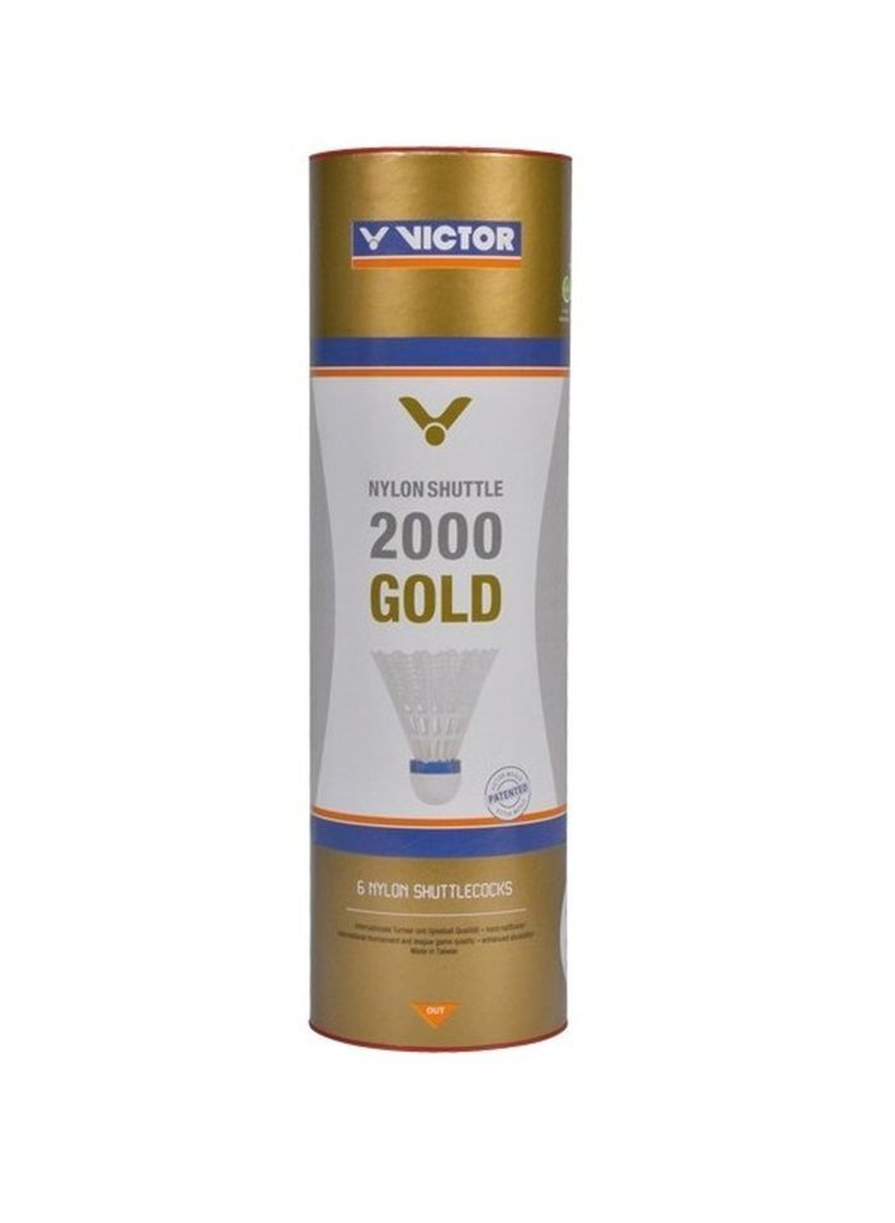 Бадминтонные воланы Victor 2000 Gold 6P - белые