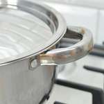 Кастрюля 2,3л 22см из нержавеющей стали, индукционное дно