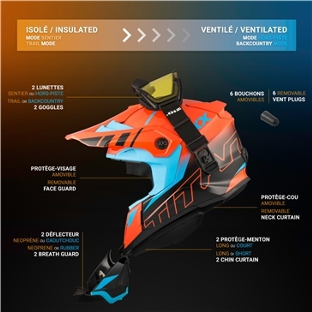 Шлем бэккантри CKX TITAN ORIGINAL DL AVALANCHE