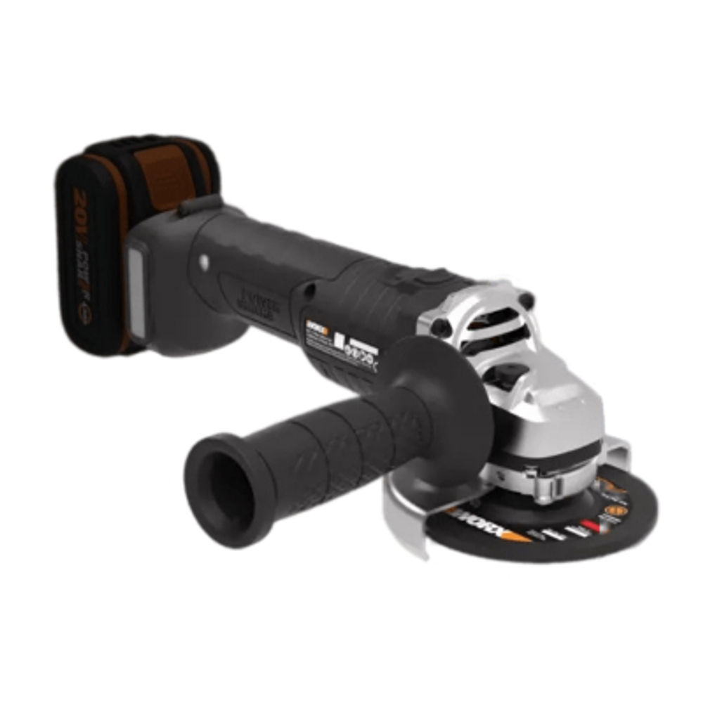 Угловая шлифмашина бесщеточная аккумуляторная WORX WX813.9, 115мм, 20В, без АКБ и ЗУ