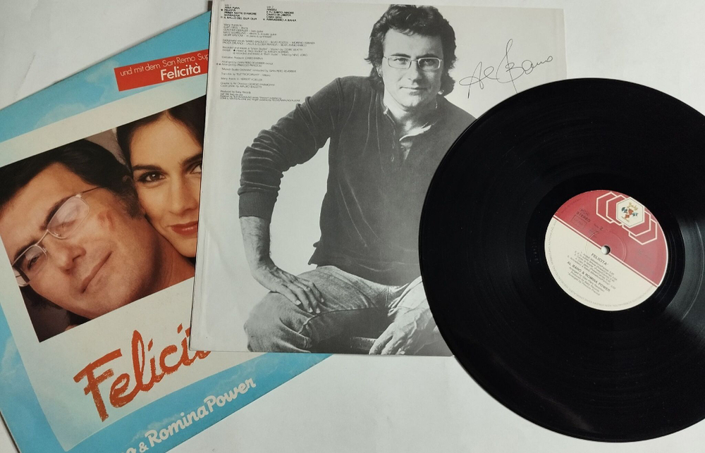 Винтажная виниловая пластинка LP Al Bano and Romina Power Felicita (Spain 1982)