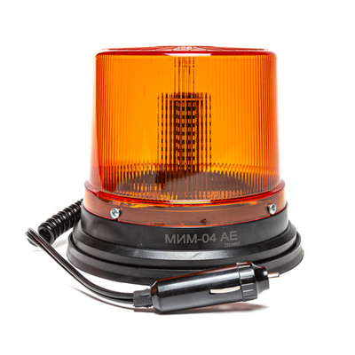 МИМ-04 AE Маяк импульсный 12/24 В, желтый, 48 светодиодов, 3 режима вспышки, сенсорный, крепление на