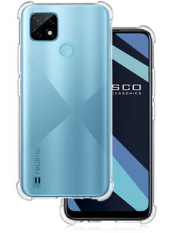 Чехол ROSCO для realme C21 оптом (арт. RM-C21-HARD-TPU-TRANSPARENT)