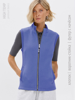 Жилет с начесом на молнии