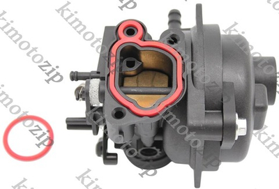 Карбюратор двигателя Briggs&Stratton (до s/n 18070100, а: 592361) [Kimoto]