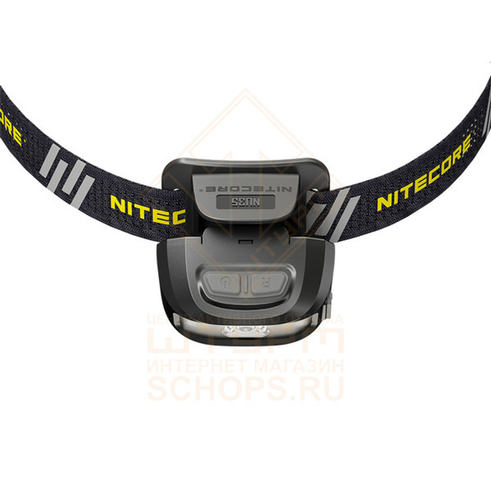Фонарь налобный Nitecore NU35, Black