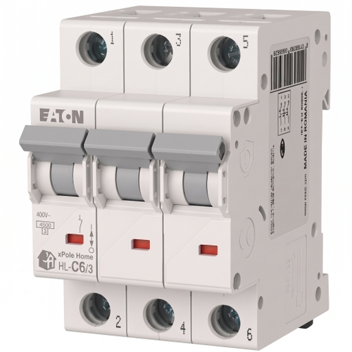 Авт. выкл. 3P С 6А 4,5кА HL-C6/3 Eaton