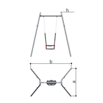 Качели одинарные Romana 108.10.00 (цепная подвеска)