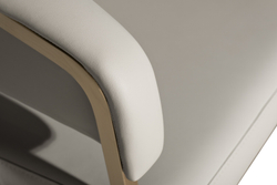 Стул экокожа св.серый/матовое золото 59,5x54x79см Garda Decor