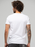 Мужская базовая футболка из хлопкового трикотажа (Размер: XXL) (Цвет: черный)