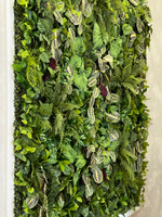 Вертикальное озеленение искусственными растениями и мхом