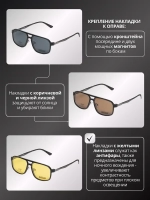 Оправа для очков с магнитными накладками 4в1