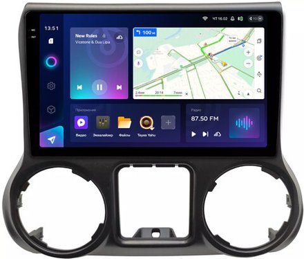 Магнитола для Jeep Wrangler 3 2010-2014 - Teyes CC3-2K монитор 10.36" 2K QLED на Android 10, ТОП процессор, CarPlay, 4G SIM-слот