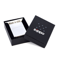 Зажигалка Zippo с покрытием High Polish Chrome, латунь/сталь, серебристая, глянцевая, 36x12x56