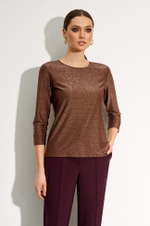 22731 Джемпер женский (коричнево-золотистый)