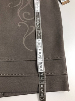 Юбка Island бежевая с узором 44 размер, новая