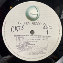 Винтажная виниловая пластинка LP Мюзикл Кошки Andrew Lloyd Webber Cats Complete Original Broadway Cast Recording (USA 1983)