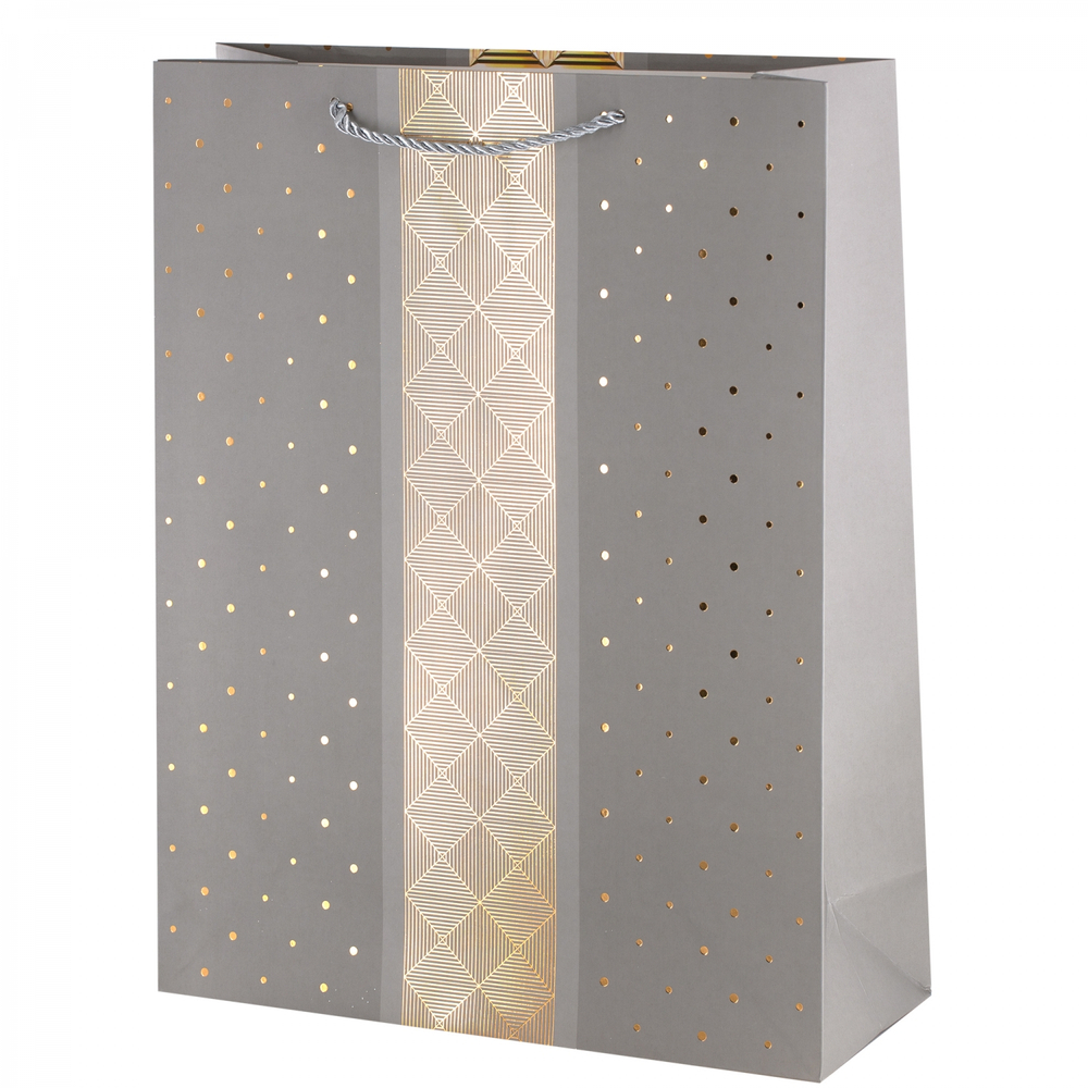 Пакет подарочный бумажный Alingar, (XL) 31х40х12 см, вертикальный, "Классика", матов. ламинация, тиснение, ассорти