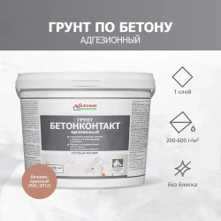 Грунт БетонКонтакт Удачный Ремонт (3 кг) / Для бетона и других гладких оснований