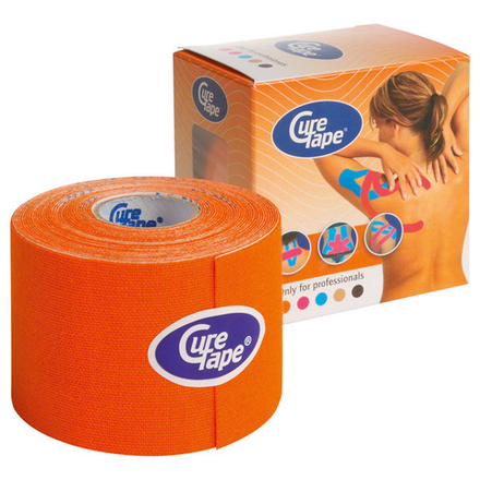 Тейп кинезиологический CureTape Orange 160196, 5см.x5м.
