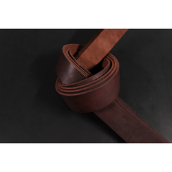 Ременная заготовка Бордо с жировой отделкой