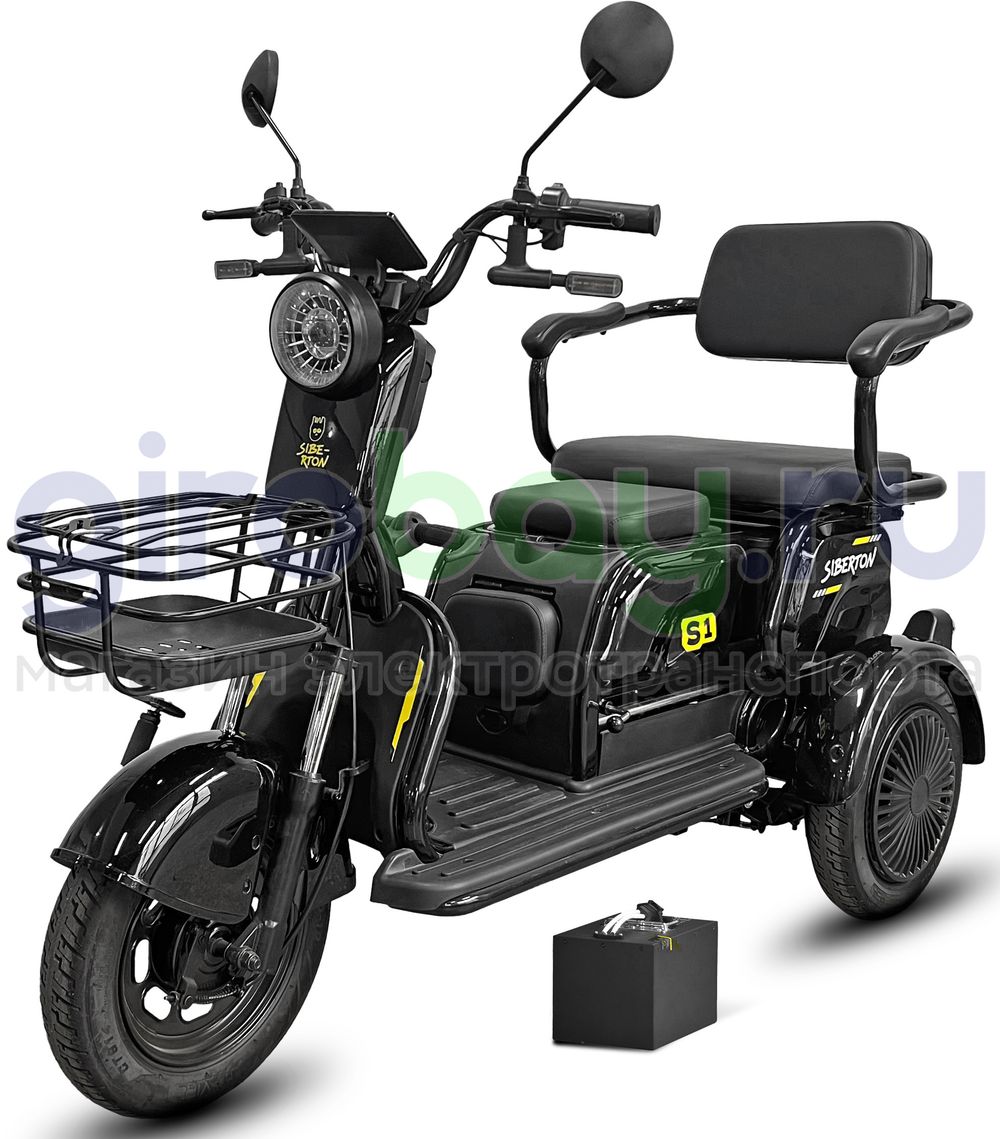 Электротрицикл SIBERTON V1 2000W (60V/21Ah) фото №1