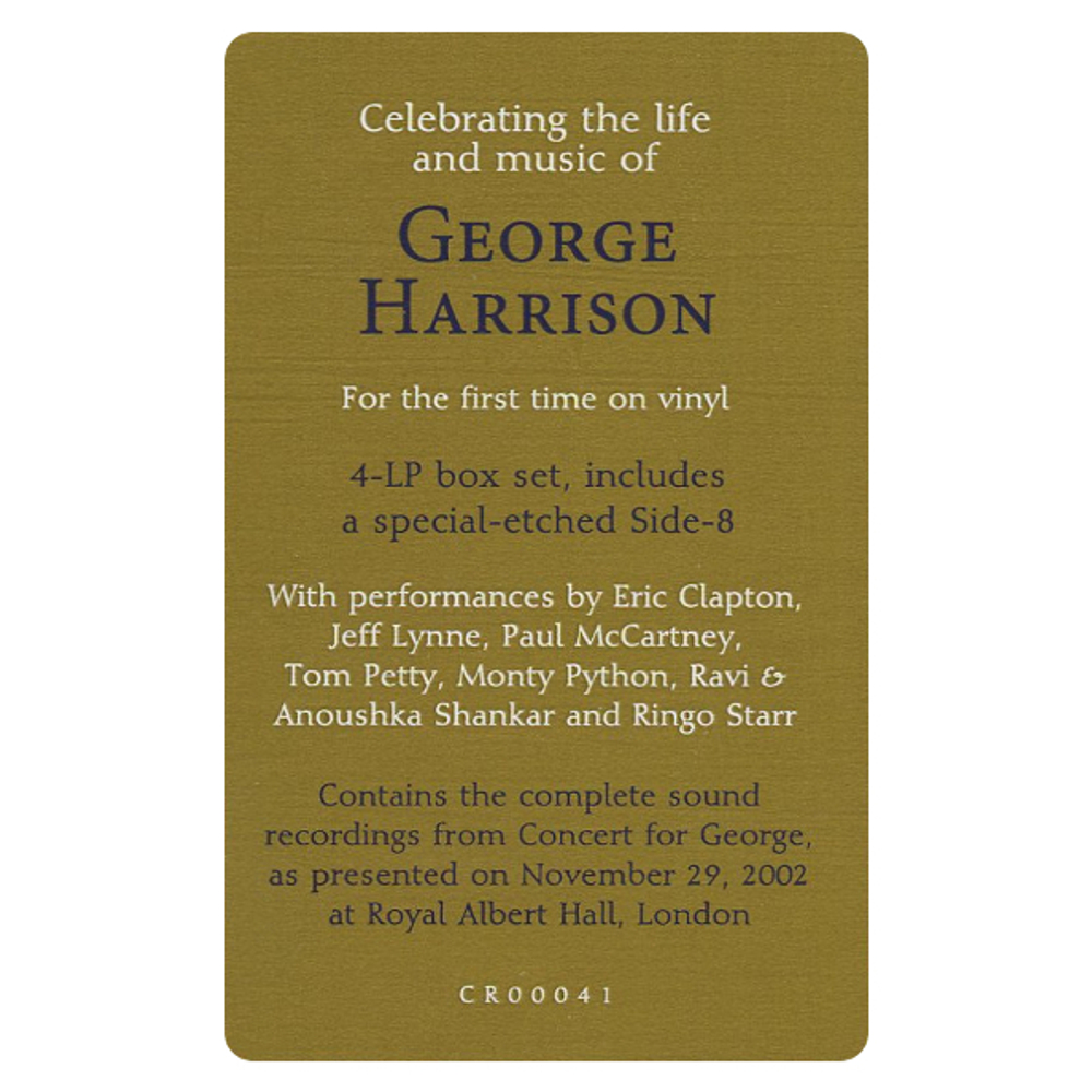 Сборник / Concert For George (4LP)