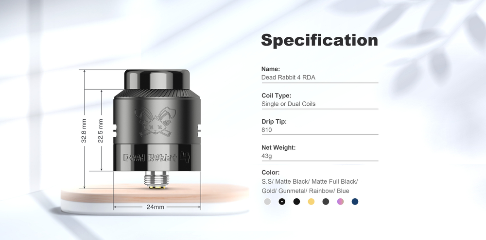 Дрипка Dead Rabbit 4 RDA