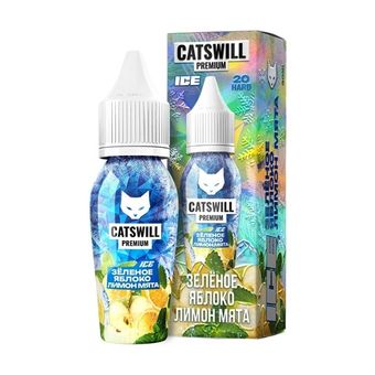 Жидкость CATSWILL PREMIUM ICE Salt 2% 30 ml - ЗЕЛЁНОЕ ЯБЛОКО ЛИМОН МЯТА