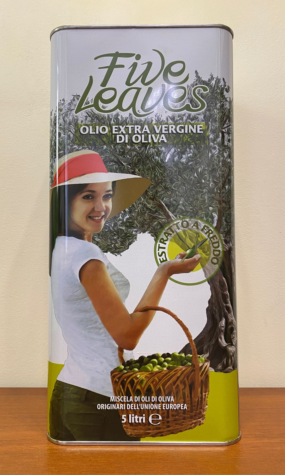 Оливковое масло нерафинированное CARMELA DI CARO 5 L в жестяной канистре Италия, Сицилия