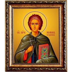 Иоанн Кущник преподобный. Икона на холсте.