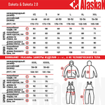 Костюм Alaskan зимний Dakota 2.0 -30°С 8/5 Red / Grey / Black AWSD2G -
