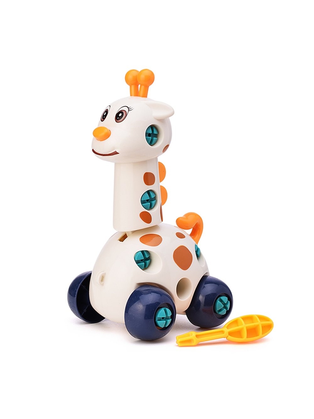 Конструктор пластмассовый Жирафик с отвёрткой