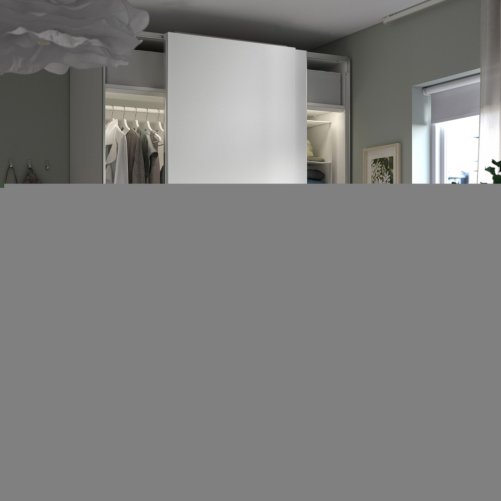 Шкаф-купе PAX HASVIC IKEA комбинация с 2 полками (белый)  150*45*260