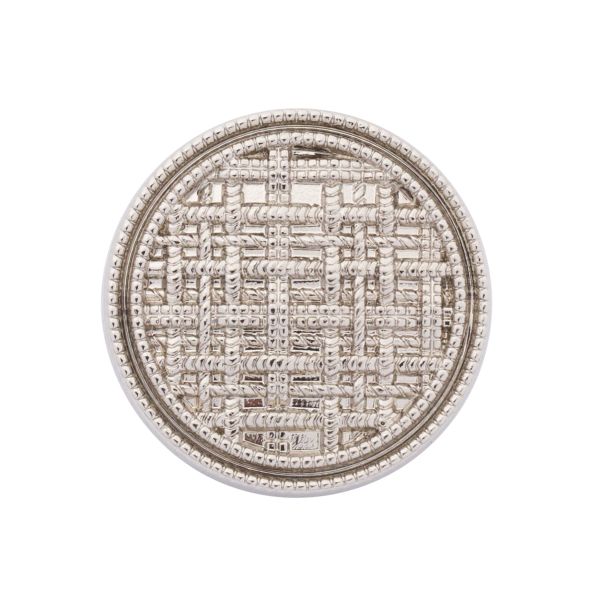 Пуговицы металл на ножке 36L=23 мм, Silver (серебристый), 10 шт, MP06