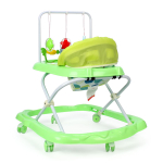 Ходунки "BUGGY C", зеленый, 6 силик. колес, муз. (Alis)