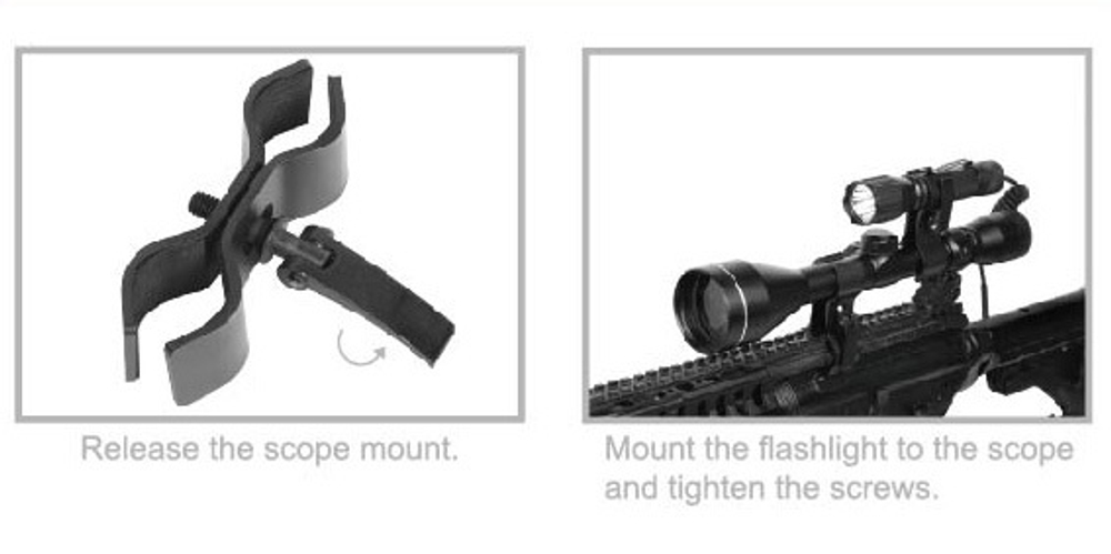 Кронштейн для фонаря Nextorch, на оптический прицел - фото 2