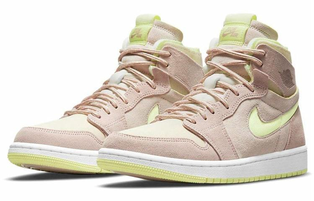 Кроссовки Jordan Air Jordan 1 High Zoom Air Cmft "Lemon Twist" (Женская размерная сетка)