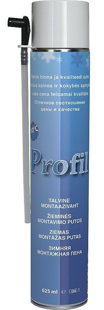 Пена монтажная Профиль 625мл 40л  всесезонная ( до -10С)  115033