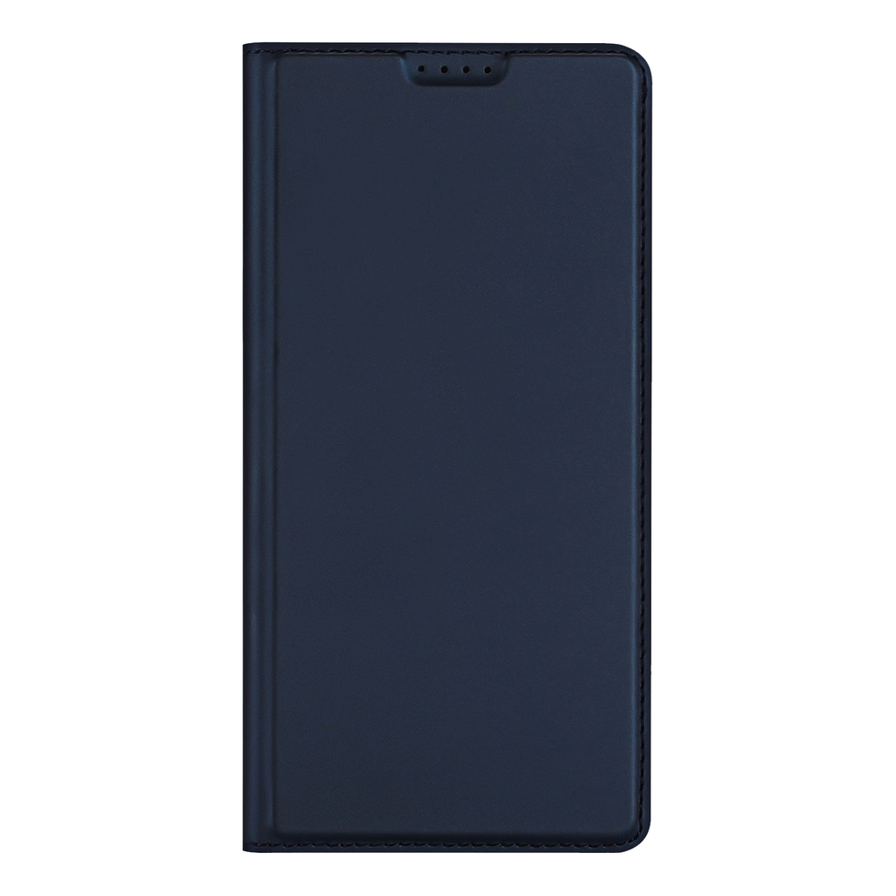 Чехол книжка из кожи синего цвета для Vivo X300 Ultra, серия Skin Pro Series от Dux Ducis