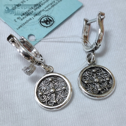 Серьги "Ольгин крест" малые