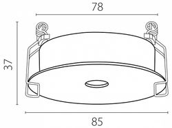 Рамка на 1 светильник Lightstar Spira 074206-12