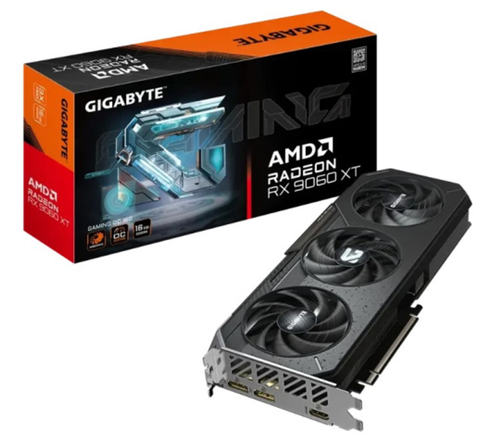 Видеокарта GIGABYTE Radeon RX 9060XT GAMING OC (GV-R9060XTGAMING OC-16GD)