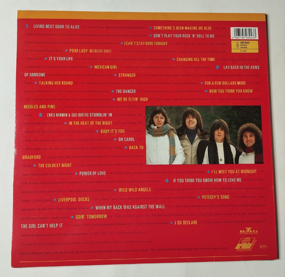 Винтажная виниловая пластинка LP Smokie Смоки Forever (Germany 1990) Stumblin In