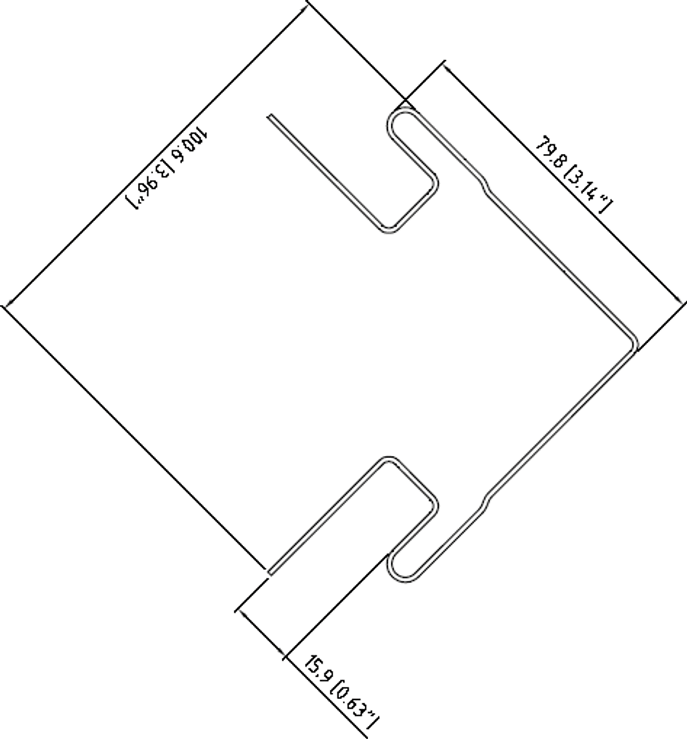Наружный угол Tecos Lux Ангарская сосна 3050 мм