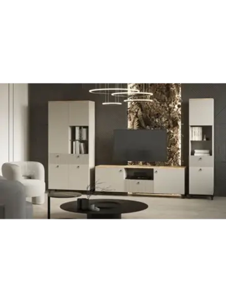 Модульная стенка Дуб крафт золото 240х41х210