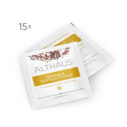 Чайный напиток травяной Althaus Rooibush Vanilla Toffee Pyra Pack в пирамидках, 15 шт